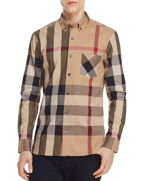 burberry thornaby check shirt|Shop Burberry Thornaby Check Casual Button.